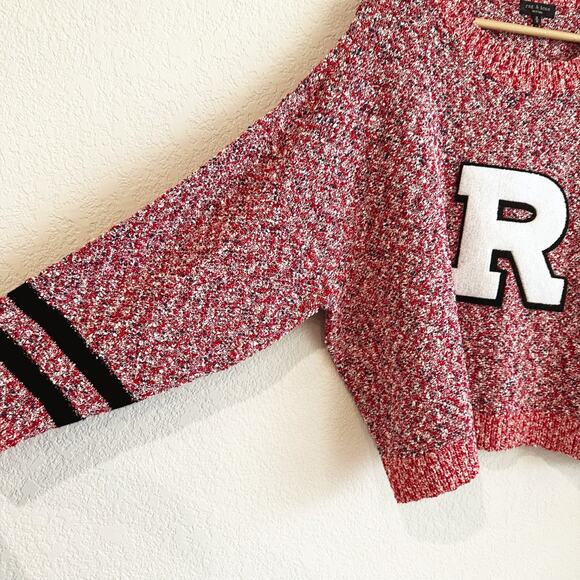 Rag & Bone Womens Halstead Varsity Sweater Medium Chunky Knit Oversized Preppy - Picture 4 of 9